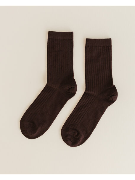 Unaduna Wool rib Unisex socks - kladdkaka