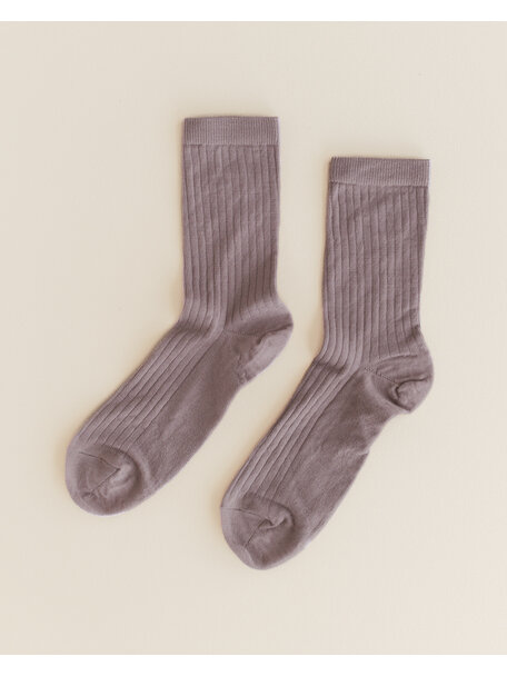 Unaduna Wool rib Unisex socks - heather