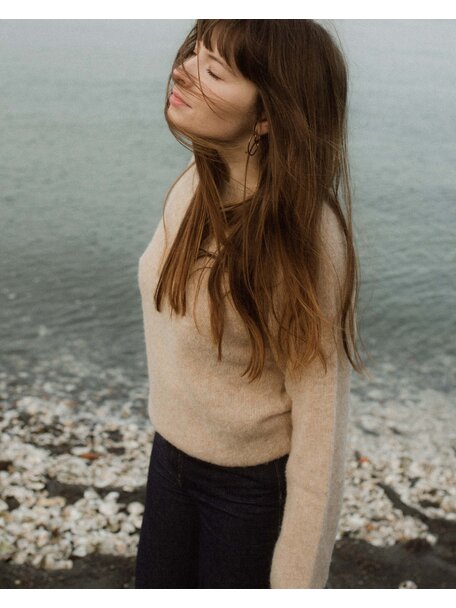 Unaduna Sweater brushed wool - maca