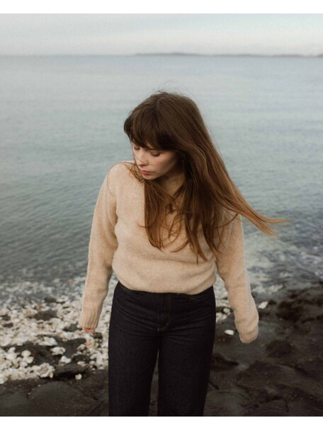 Unaduna Sweater brushed wool - maca