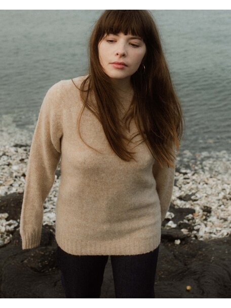Unaduna Sweater brushed wool - maca