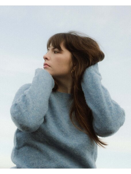 Unaduna Sweater brushed wool - nila