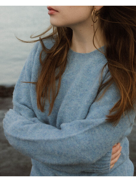 Unaduna Sweater brushed wool - nila