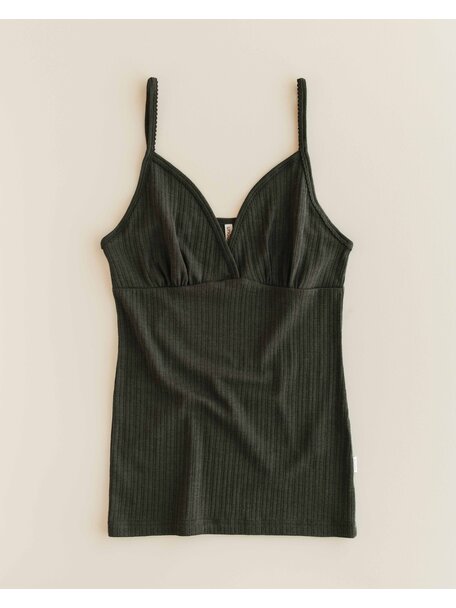 Unaduna Chemise rib  wool/silk - wakame