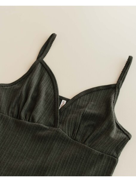 Unaduna Chemise rib  wool/silk - wakame