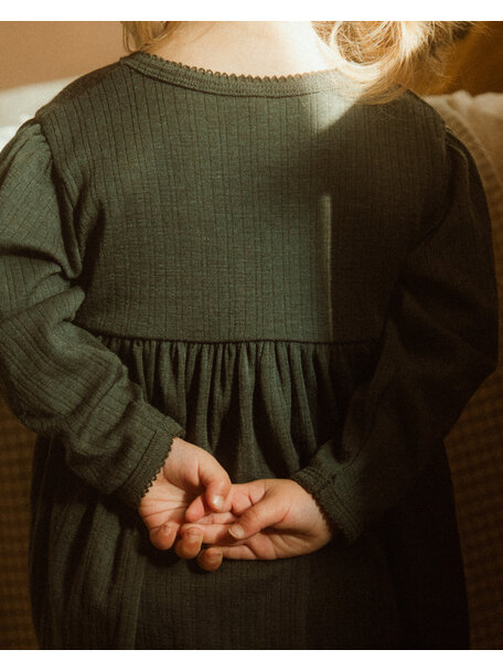 Unaduna Dress wool/silk - wakame