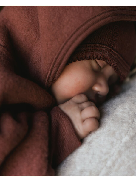 Unaduna X Engel Wool Fleece Jacket - henna dune