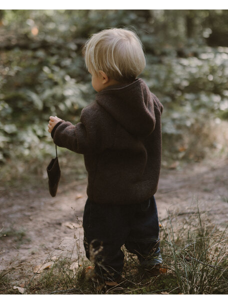 Unaduna X Engel Wool Fleece Jacket - cocoa