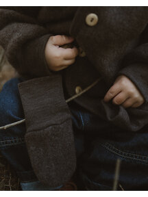 Unaduna X Engel Mittens Wool Fleece - cocoa