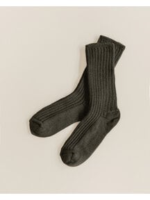 Unaduna Thick women's and men's socks made of wool - wakame