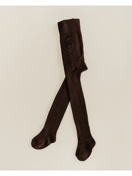 Unaduna Ribbed children's tights - kladdkaka