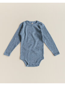 Unaduna Longsleeves body of wool rib - nila