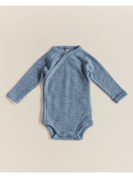 Unaduna Wrap around body wool rib - nila
