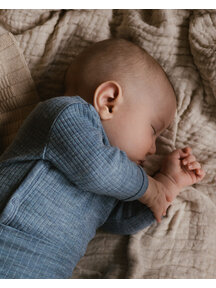 Unaduna Wrap around body wool rib - nila