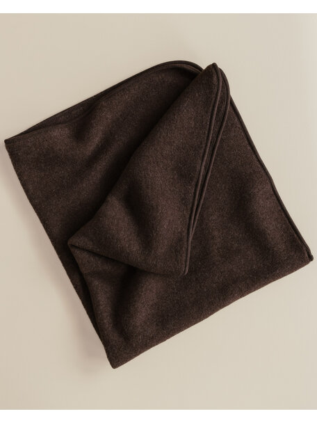 Unaduna X Engel Baby Blanket Wool Fleece - cocoa