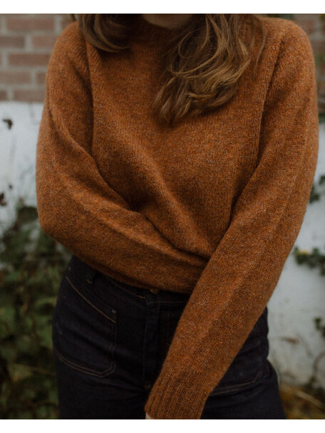 Unaduna Wool sweater - dark umber