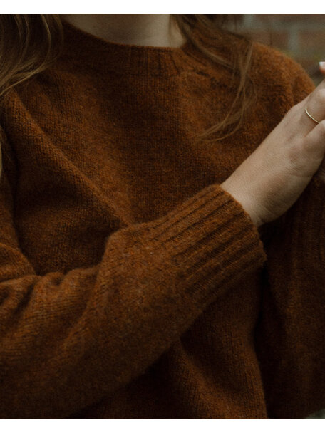 Unaduna Wool sweater - dark umber