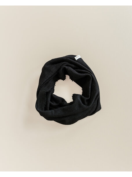 Unaduna Loop scarf wool/silk - ebony