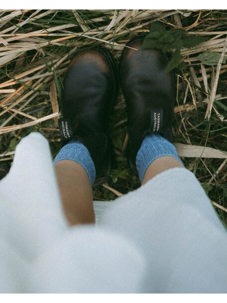 Unaduna Thick women's and men's socks made of wool - nila