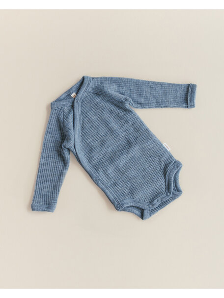 Unaduna Wrap around body wool rib - nila