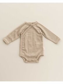 Unaduna Wrap around body rib wool/silk - maca