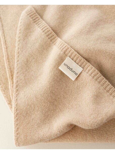 Unaduna Merino wool scarf Lilly - sand