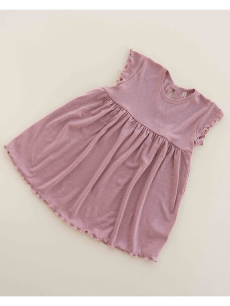 Unaduna Summer dress wool/silk - cameo rose