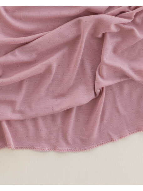 Unaduna Baby blanket made of wool/silk - cameo rose