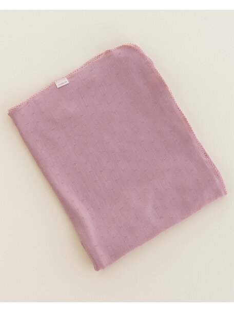 Unaduna Baby blanket made of wool/silk - cameo rose