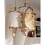 Lampion bamboe met doek Bali