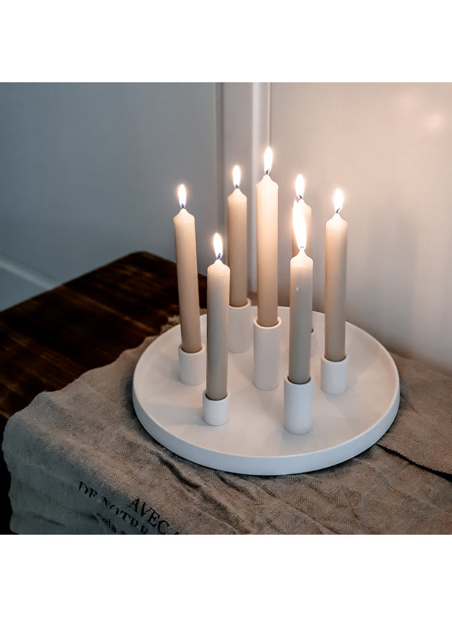 Lingsberg White candle plate