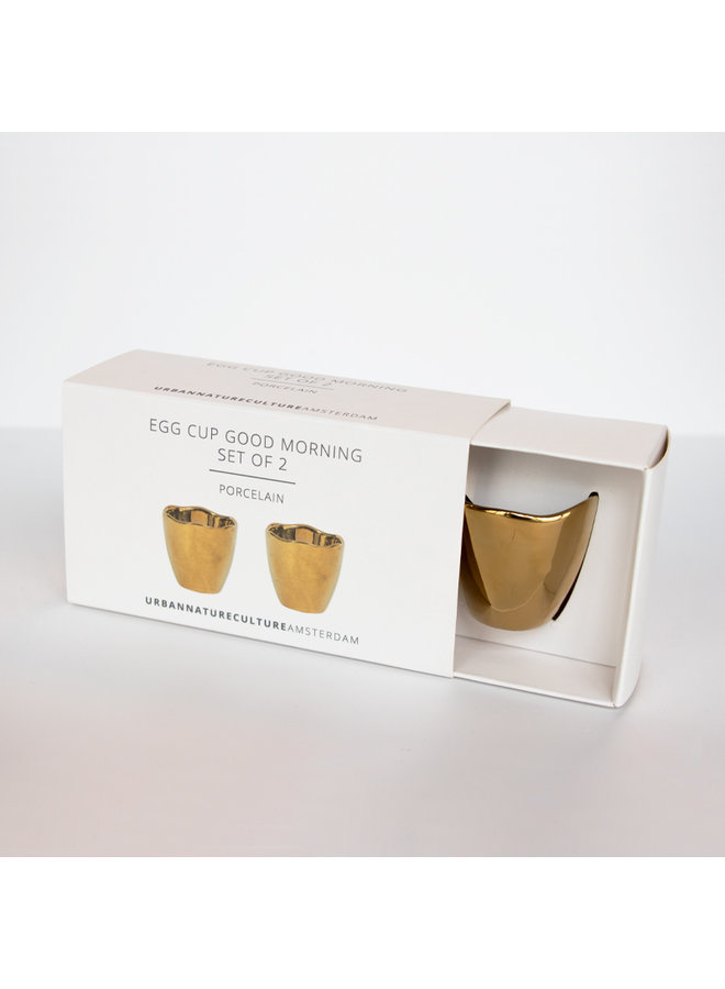 Good Morning egg cup , Set of 2, in gift pack