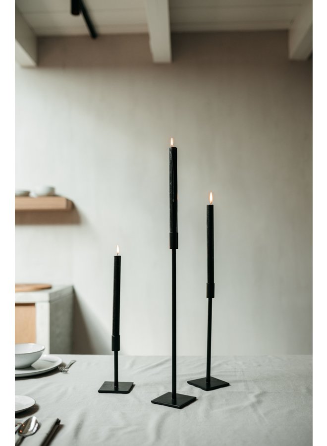 Leeff Candle Holder Cleo black L