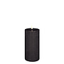 LED pillar candle, Forest black, Rustic, 7,8x15