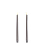 LED taper candle, Grey, Smooth, 2-pack, 2,3x25 cm