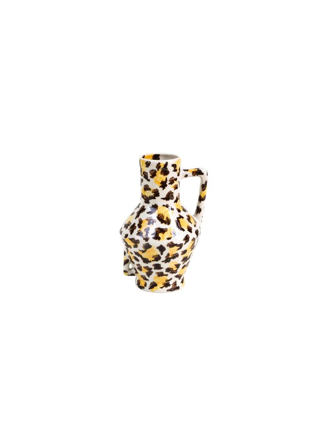 Handgeschilderde vaas 'Leopard' - small