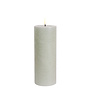 LED pillar candle, Dusty green, Rustic, 7,8x20 cm