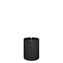 LED pillar candle, Forest black, Rustic, 7,8x10