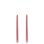 LED taper candle, Dusty rose, Smooth, 2-pack, 2,3x25 cm