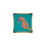 Love Plates, glassplate S, Cote D´Azur, seahors , turquoise/blue