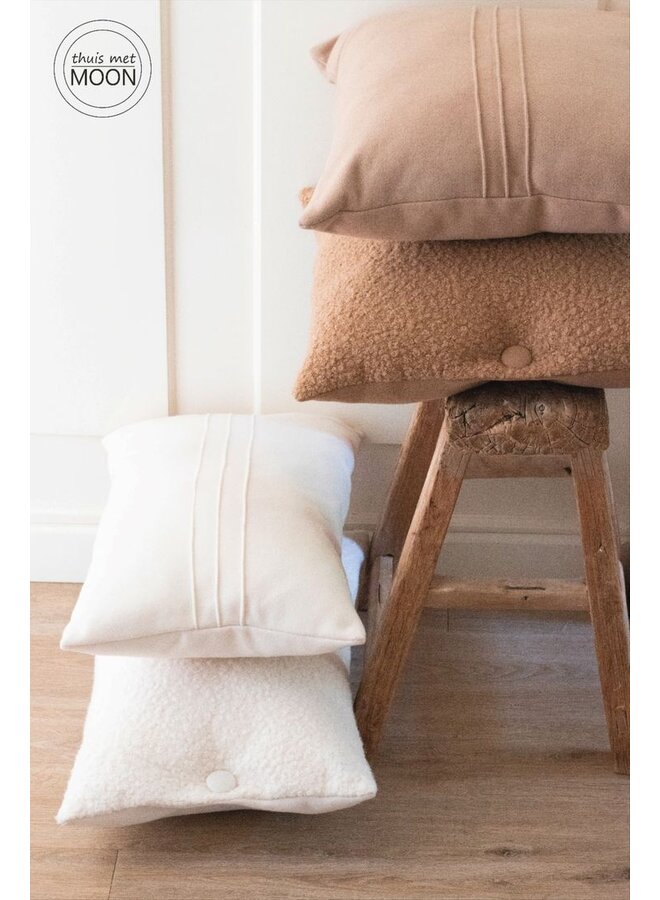 Kussen 3 streep ecru
