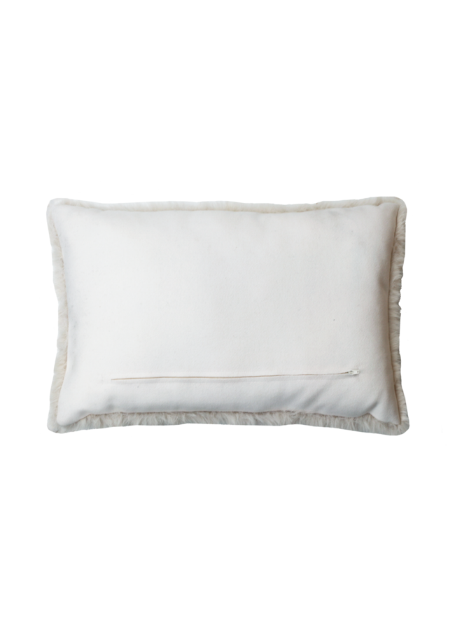 Kussen bont Champagne