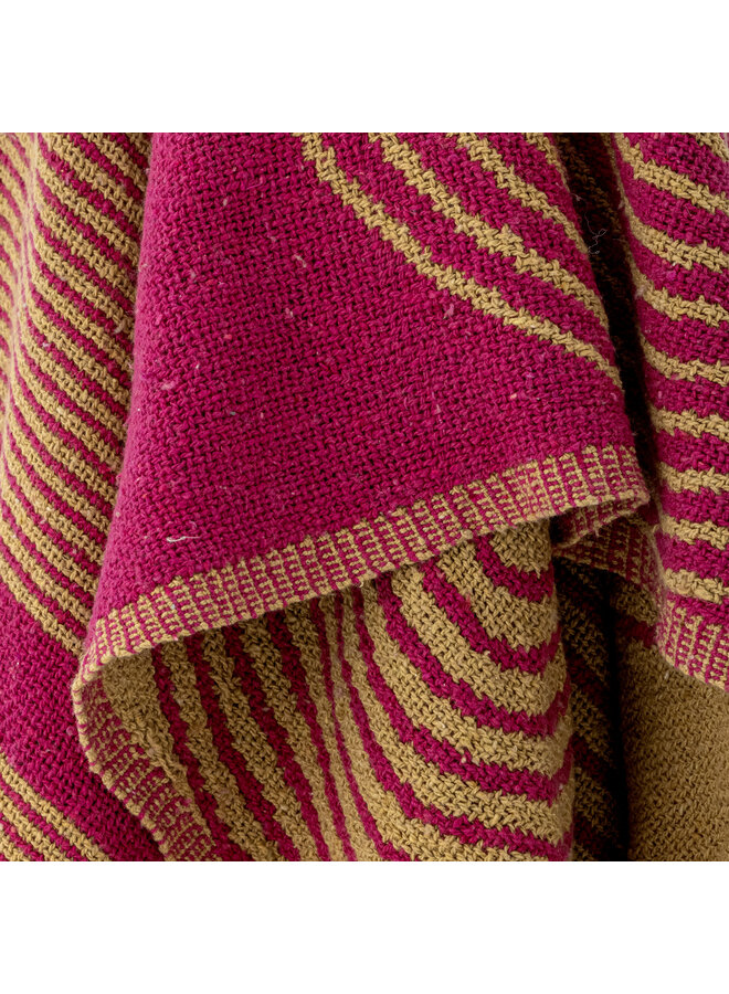 Tiffanie Throw, Pink, Recycled Cotton 160x130cm
