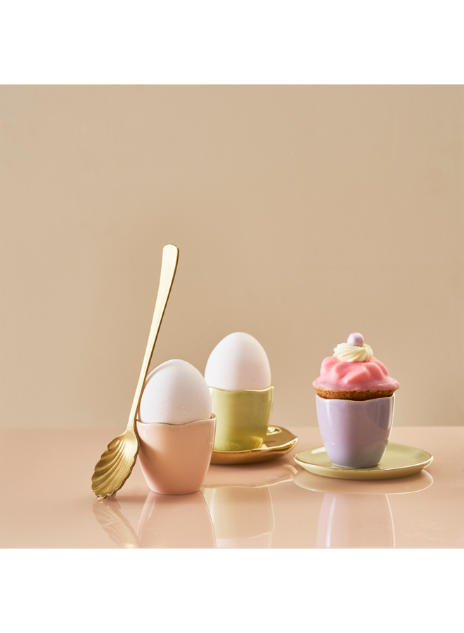 Good Morning egg cup lila, set of 2, in gift pack