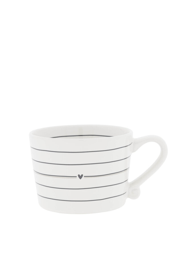 Cup White small/Stripes