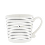 Mug White/Stripes Black