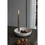 Lidatorp large glossy white candlestick