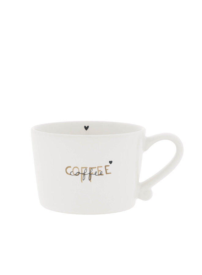 Cup White sm/double coffee 8.5x7x6cm