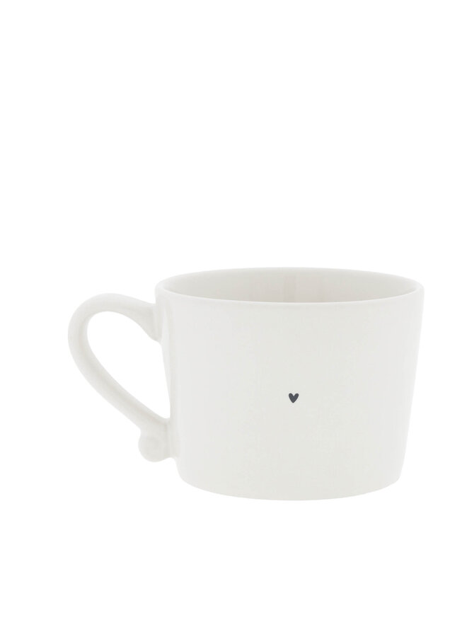 Cup White sm/double coffee 8.5x7x6cm