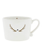 Cup White/Deer10x8x7cm